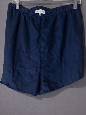 Ettitude blue bamboo sleep shorts